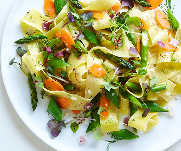 Pappardelle with Spring Vegetables